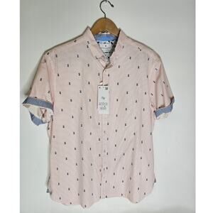 Denim & Flowers Ricky Sing Shirt Slim Fit Flamingo Printed Slim Fit XL